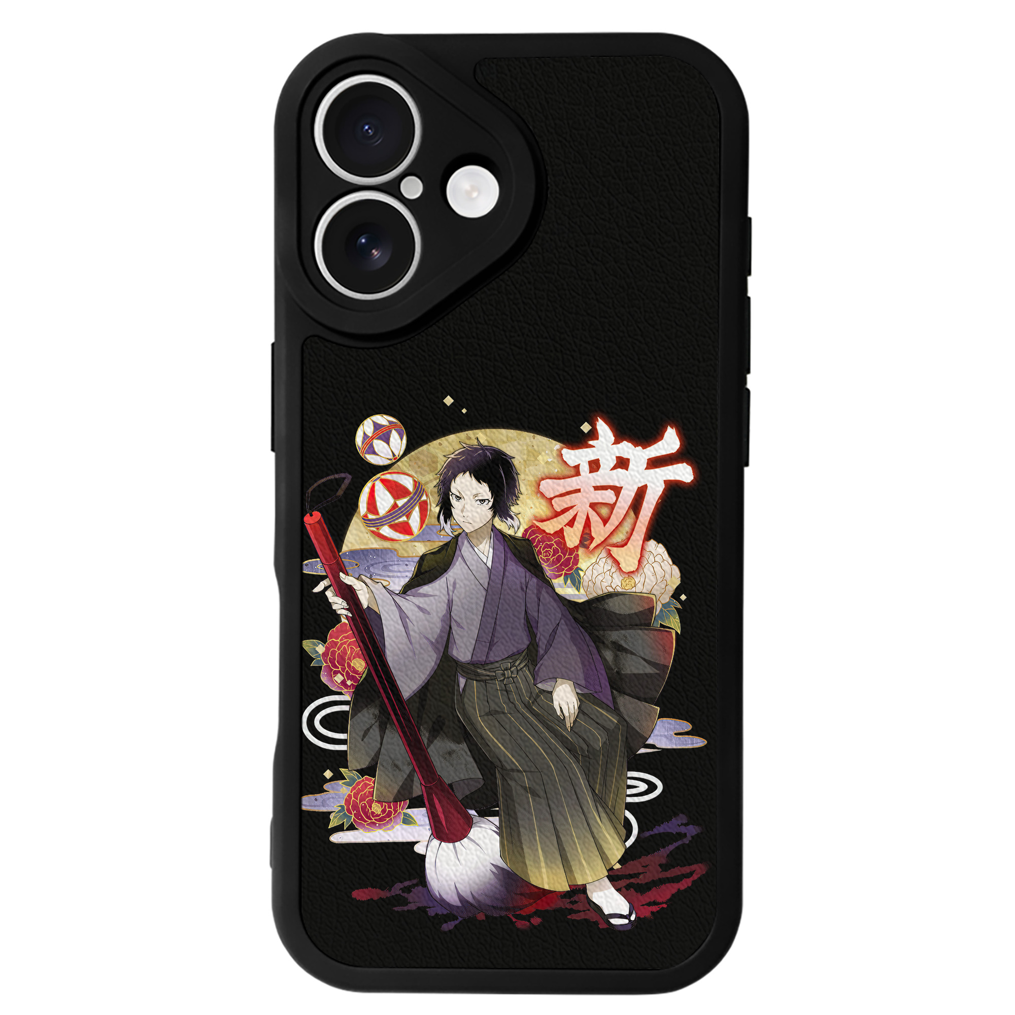 （画像用） 文豪ストレイドッグス Bungo Stray Dogs 【iPhone 16シリーズ対応】シリコンスマホケース（レザー調） 材質：シリコン
